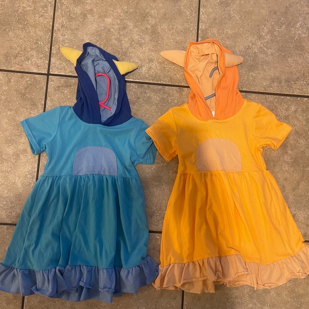Bluey and bingo dresses boutique 3T